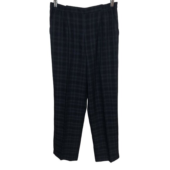 Koret Pants - Koret Women’s Size 8 Plaid Pull On Elastic Waist Pants Straight Leg